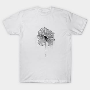 Dried Petals Floral Art T-Shirt